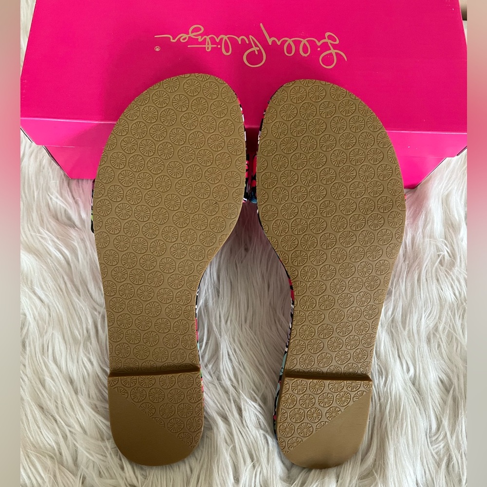 {Lilly Pulitzer} Emery Slide Sandal in Multi Feeling Fintastic Women’s 9 - NWT - Picture 8 of 10